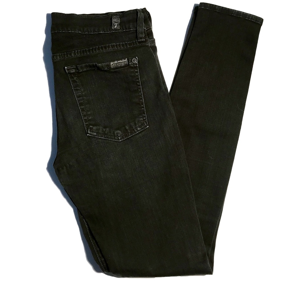 7 For All Mankind "The Skinny" in off black